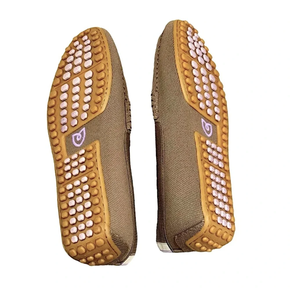 Rothy's The Driving Loafer in Neutral Cool Brown Slip-Ons Mens Size 7.5